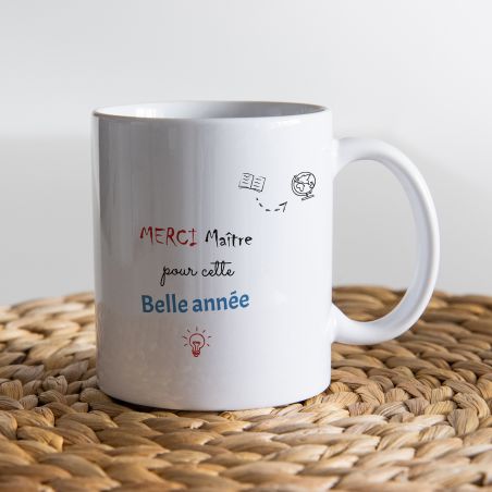 Mug en céramique Merci Maître - Céramique, 33 cl