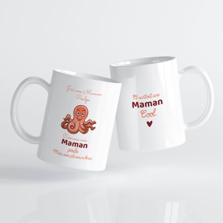 Mug en céramique Maman Poulpe - Céramique, 33 cl