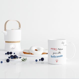 Mug en céramique Merci Maître - Céramique, 33 cl