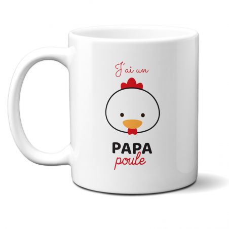 Mug en céramique Papa Poule - Céramique, 33 cl