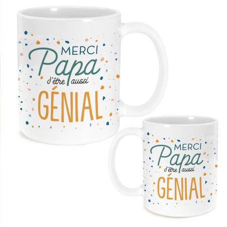 Mug en céramique Merci Papa d'être aussi génial, 33 cl