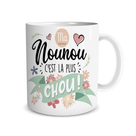 Mug en céramique Ma nounou, 33 cl