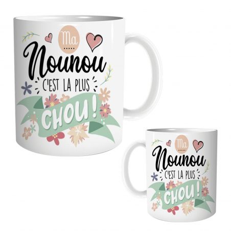 Mug en céramique Ma nounou, 33 cl