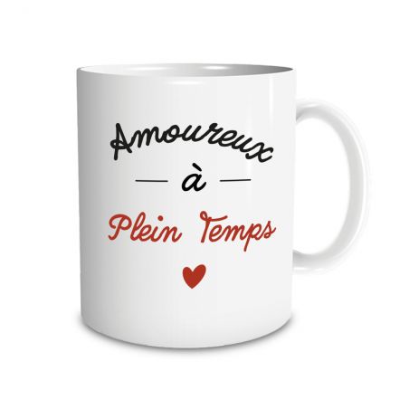 Mug en céramique Amoureux à plein temps, 33 cl