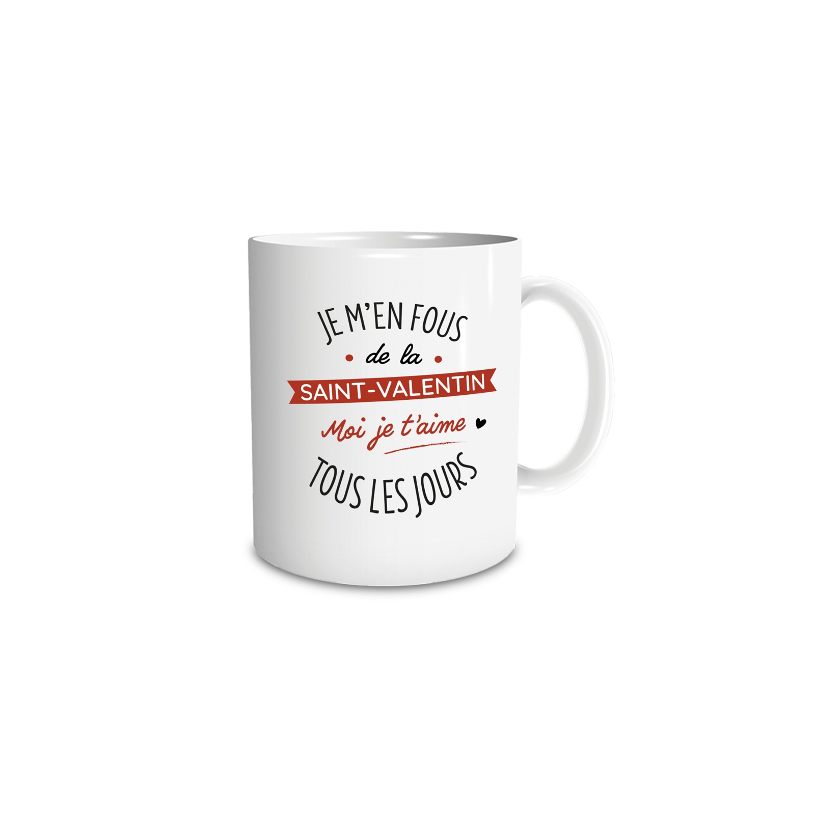 Mug humour Bonne humeur du matin - Ta gueule - Idée cadeau rigolo pour anniversaire - Tasse couple originale Noël 