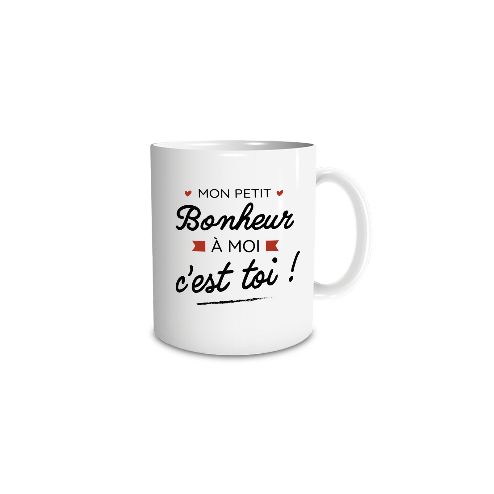 Mug en céramique Mon petit bonheur à moi, c'est toi, 33 cl