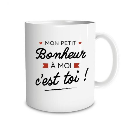 Mug en céramique Mon petit bonheur à moi, c'est toi, 33 cl