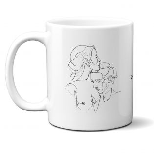 Mug en céramique Il n'y a que Toi qui rime avec Moi , Couple femmes, 33 cl