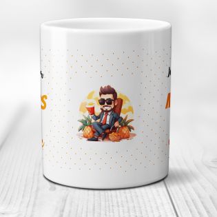 Mug Je travaille pour que mon Boss puisse avoir une vie meilleure - Cadeau Anniversaire ou Noël pour Patron - Imprimé en France