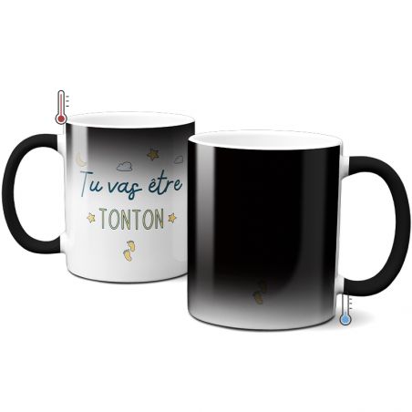 Mug Magique "tu vas être tonton" - 33 cl, céramique - Imprimé en France