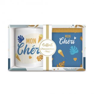 Coffret Mug Chaussettes Mon Chéri