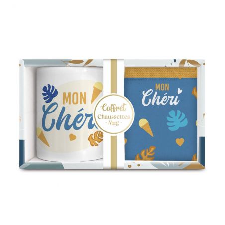 Coffret Mug Chaussettes Mon Chéri