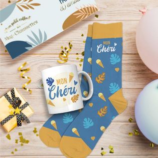 Coffret Mug Chaussettes Anniversaire Homme