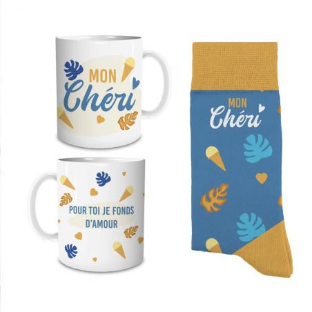 Coffret Mug Chaussettes Mon Chéri