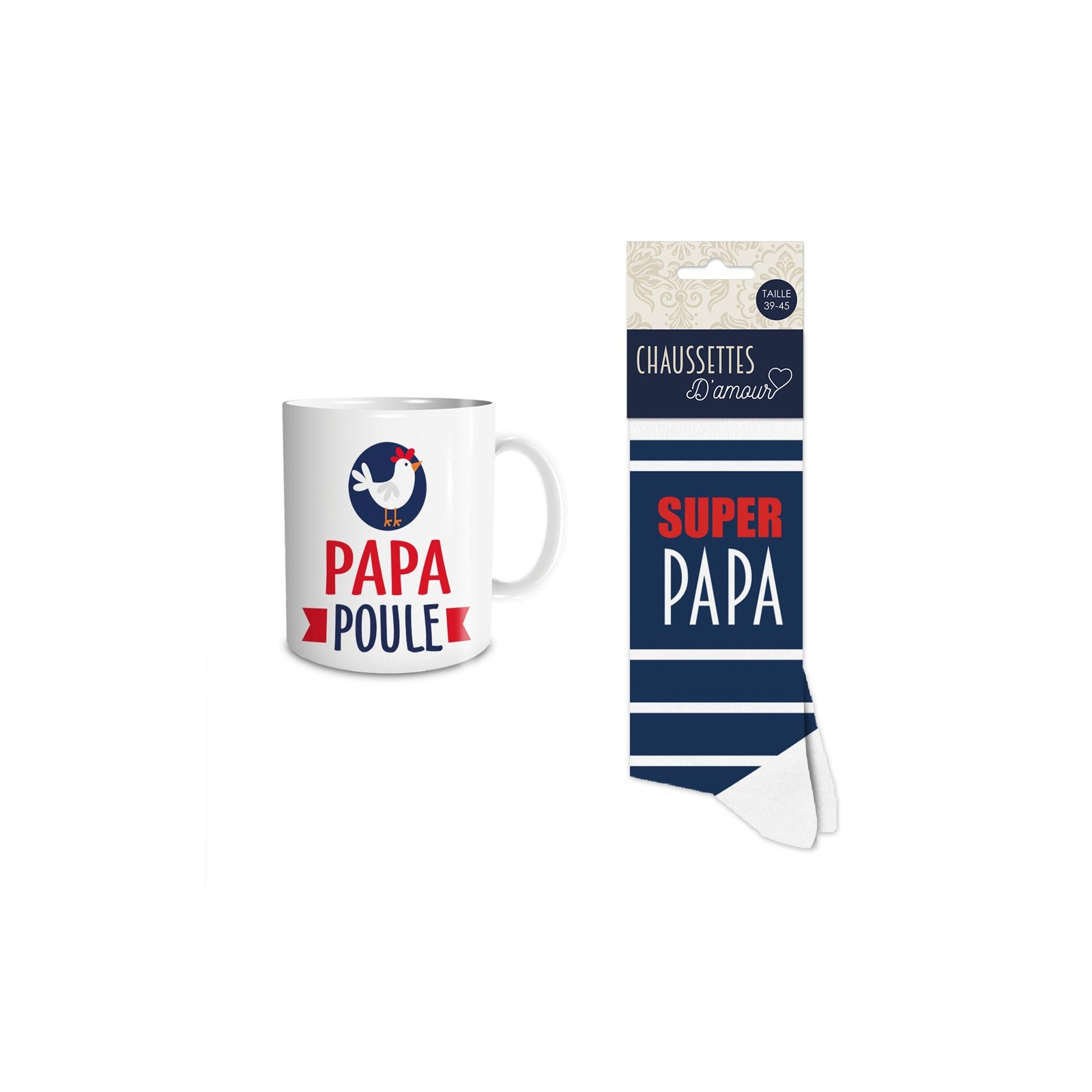 Coffret Mug Chaussettes Papa poule