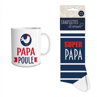 Coffret Mug Chaussettes Papa poule