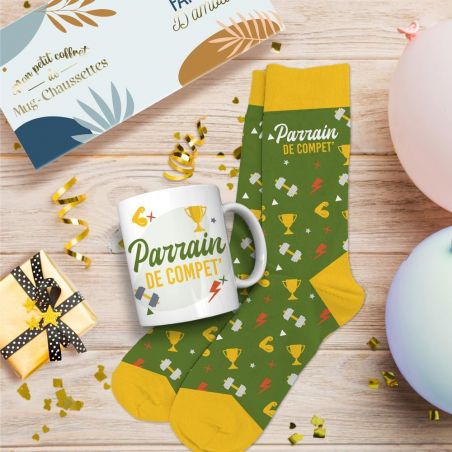 Coffret Mug Chaussettes Anniversaire Homme