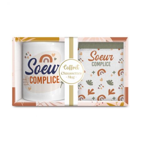 Coffret Mug Chaussettes Soeur Complice