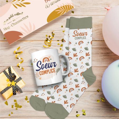 Coffret Mug Chaussettes Soeur Complice