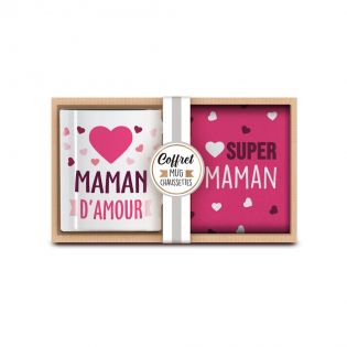 Coffret Mug Chaussettes Super Maman