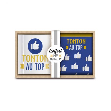 Coffret Mug Chaussettes Tonton au Top