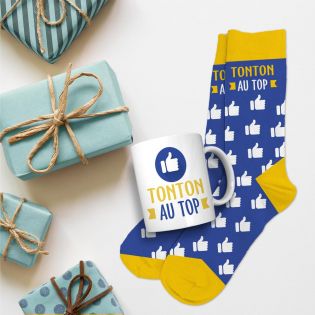 Coffret Mug Chaussettes Tonton au Top