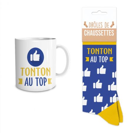 Coffret Mug Chaussettes Tonton au Top