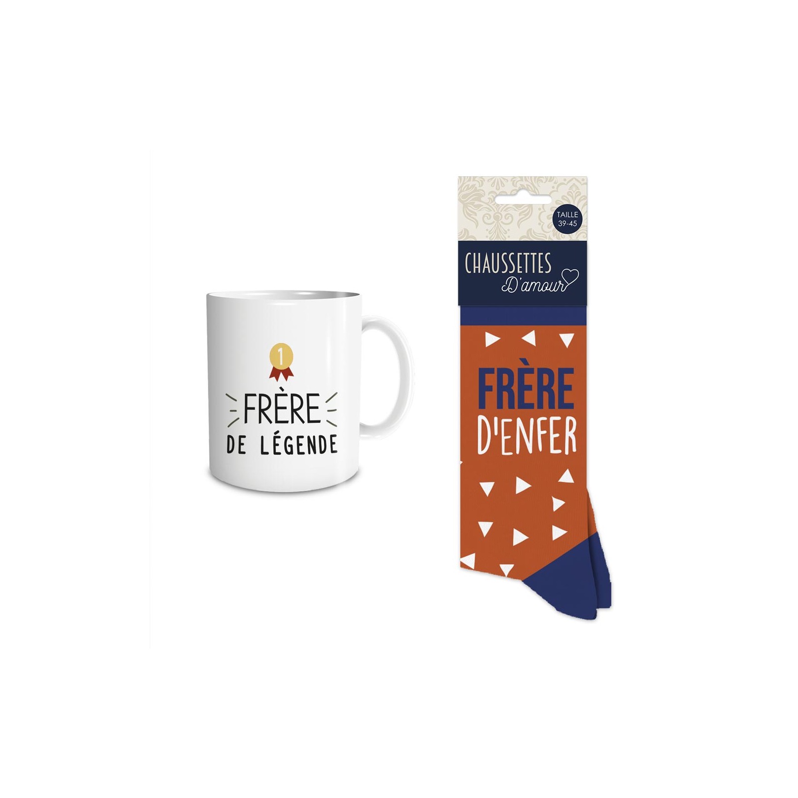 Coffret Mug Chaussettes Frère de légende