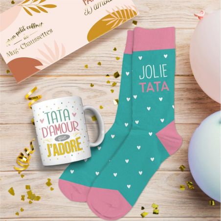 Coffret Mug Chaussettes Tata d'amour