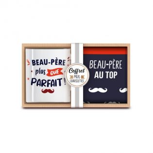 Coffret Mug Chaussettes Beau Père au Top