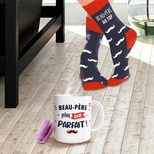 Coffret Mug Chaussettes Beau Père au Top