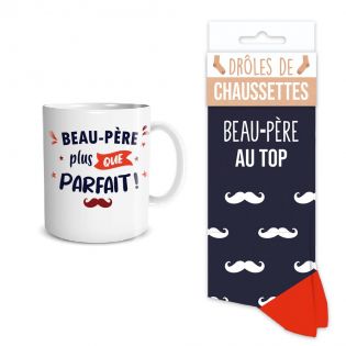 Coffret Mug Chaussettes Beau Père au Top