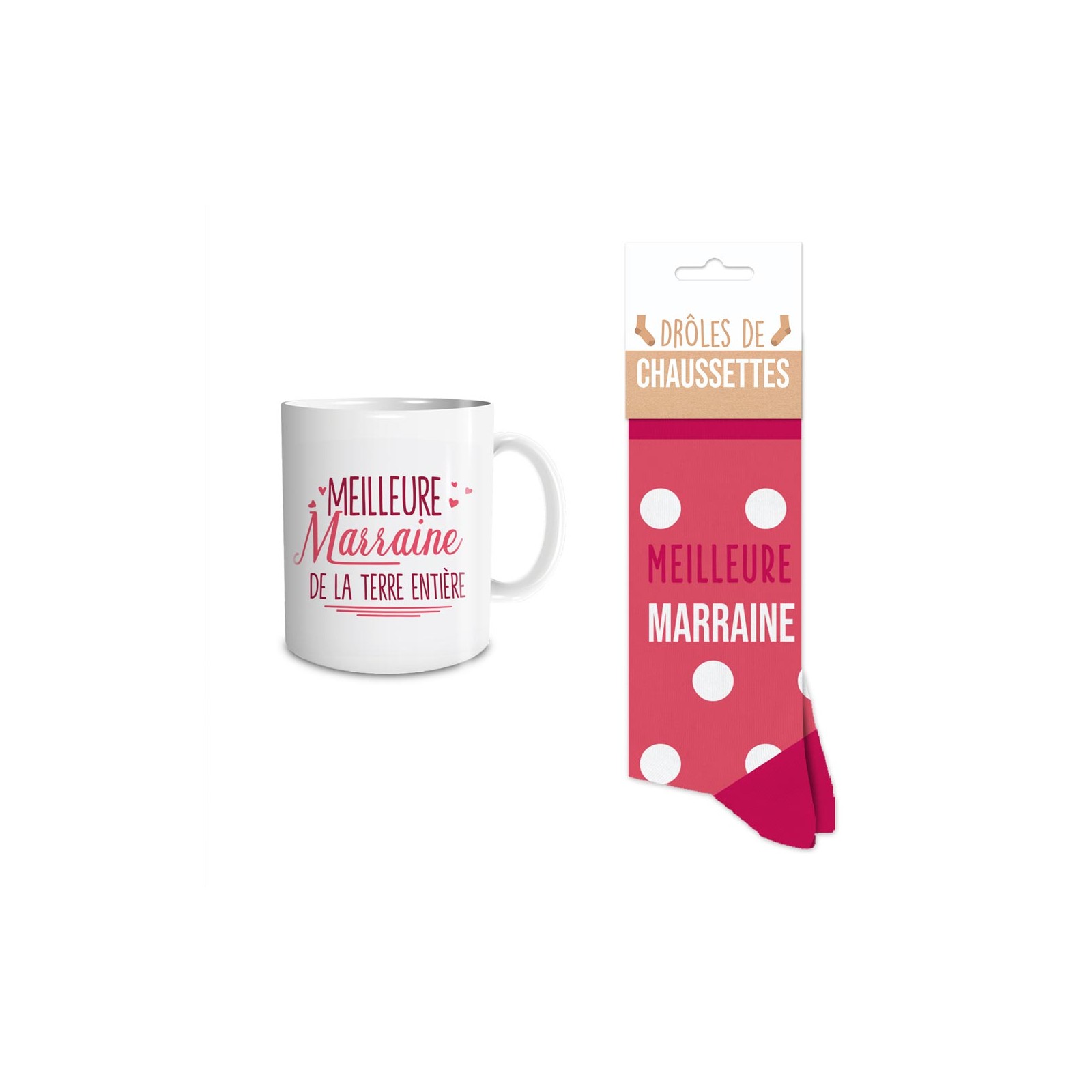 Coffret Mug Chaussettes Meilleure Marraine