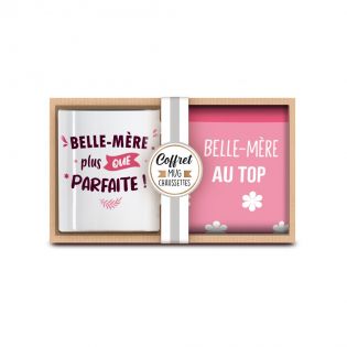 Coffret Mug Chaussettes Belle Mère au Top