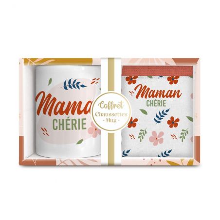 Coffret Mug Chaussettes Maman Chérie