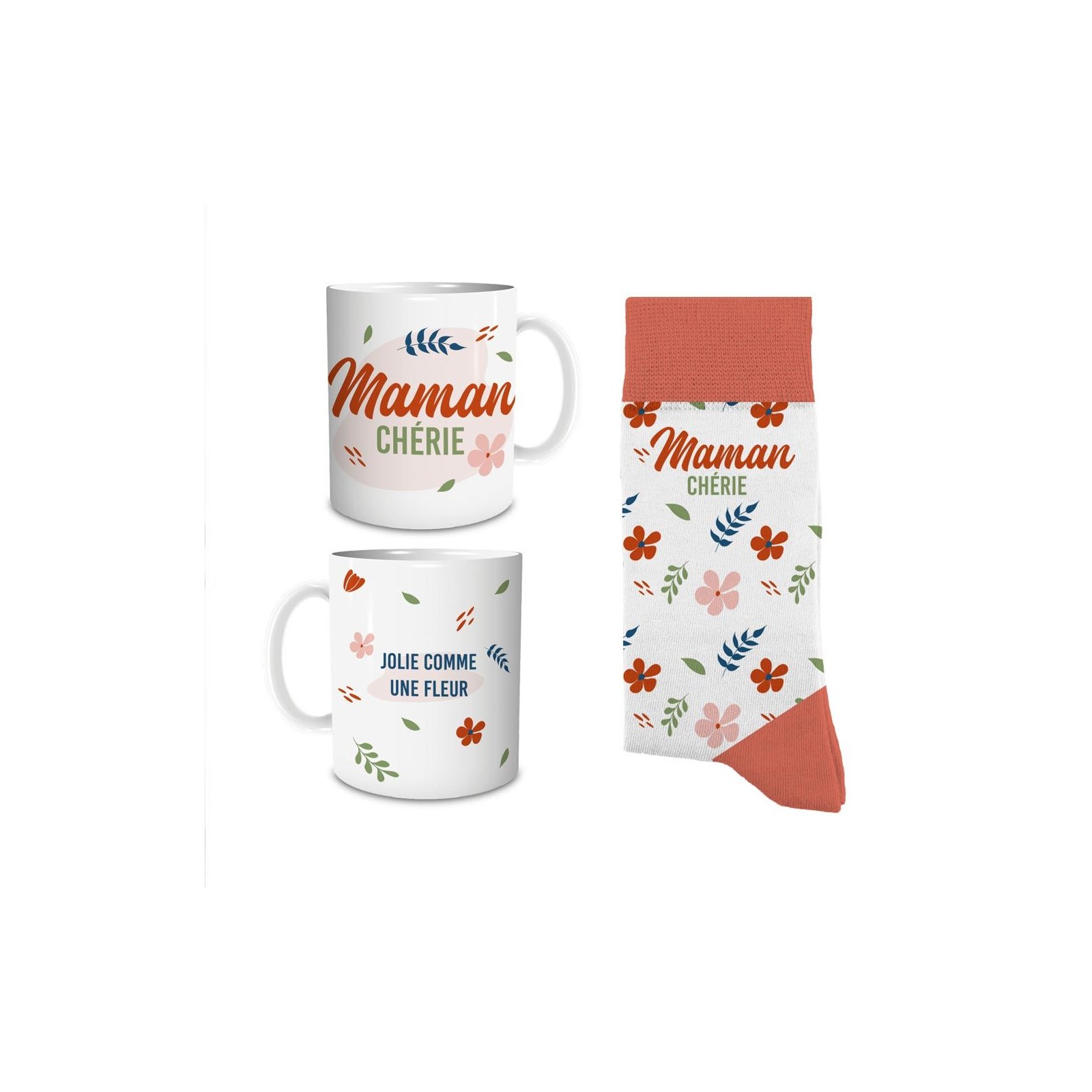 Coffret Mug Chaussettes Maman Chérie