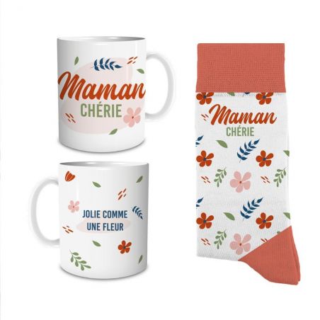 Coffret Mug Chaussettes Maman Chérie