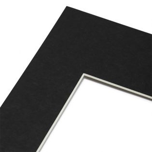 Lot de 10 passe-partouts standard noirs pour cadre 50 x 70 cm - Ouverture 30 x 45 cm - Nielsen