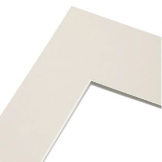 Passe partout standard beige pour cadre 50 x 60 cm - Photo 30 x 40 cm
