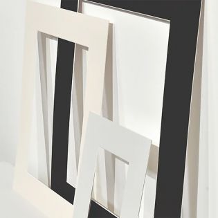5 passe-partouts standard blanc pour cadre 60 x 80 cm - Photo 40 x 60 cm