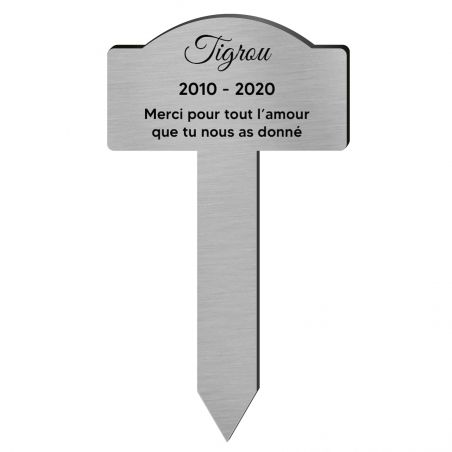 Plaque funéraire personnalisée pour animal de compagnie | Classique