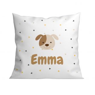 Decorative cushion 40 x 40 cm + filling for children's room customizable with first name and animal motif