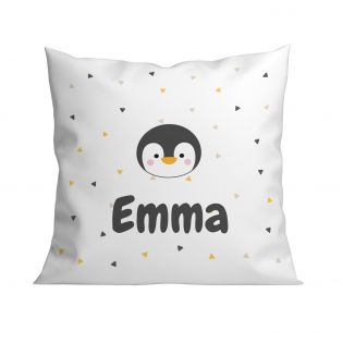 Decorative cushion 40 x 40 cm + filling for children's room customizable with first name and animal motif