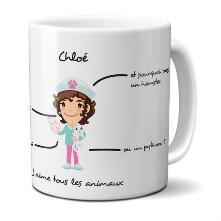 Mug personnalisé original pour collègue | Médical - Infirmière - médecin