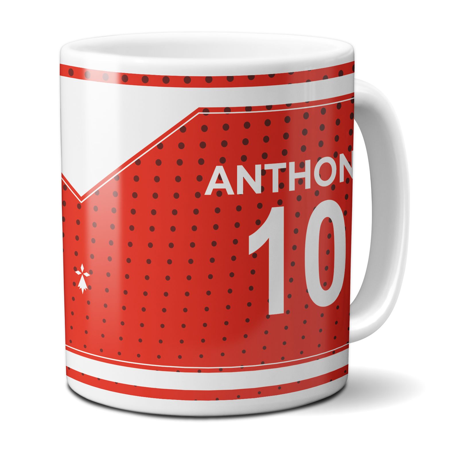 Customizable football club mug with first name and number · Football fan gift · Rennes