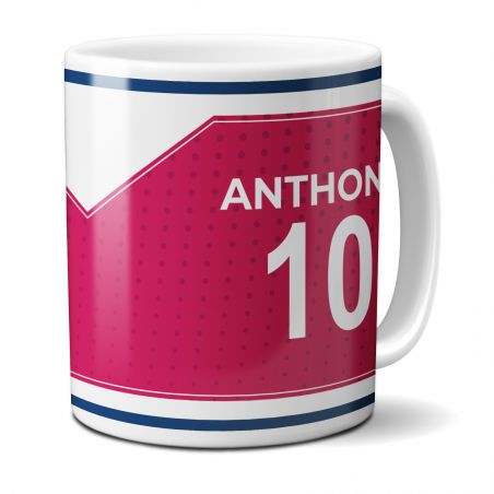 Customizable football club mug with first name and number · Football fan gift · Clermont