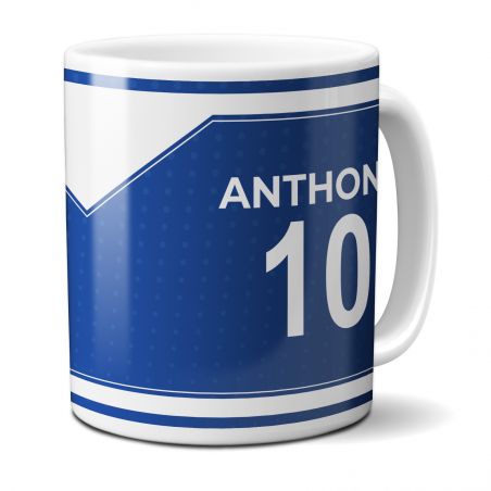 Customizable football club mug with first name and number · Football fan gift · Toulouse