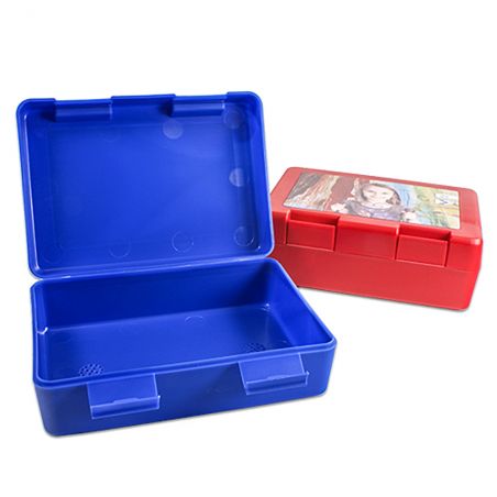 Personalizable boys' snack box with first name · Walk of fame star model · Blue