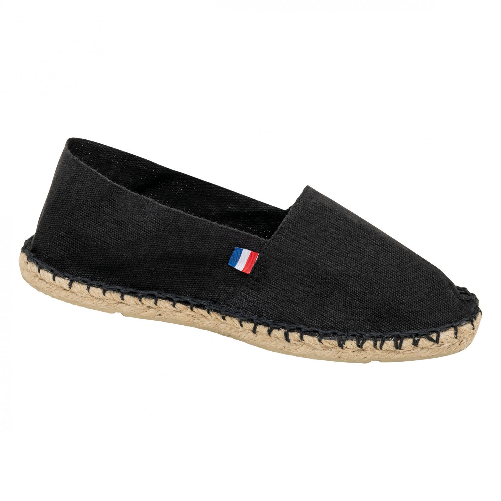 Customizable mixed espadrilles with embroidery | Black