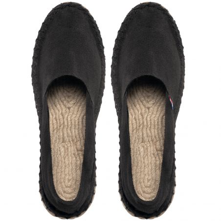 Espadrilles mixtes Noires : dessus